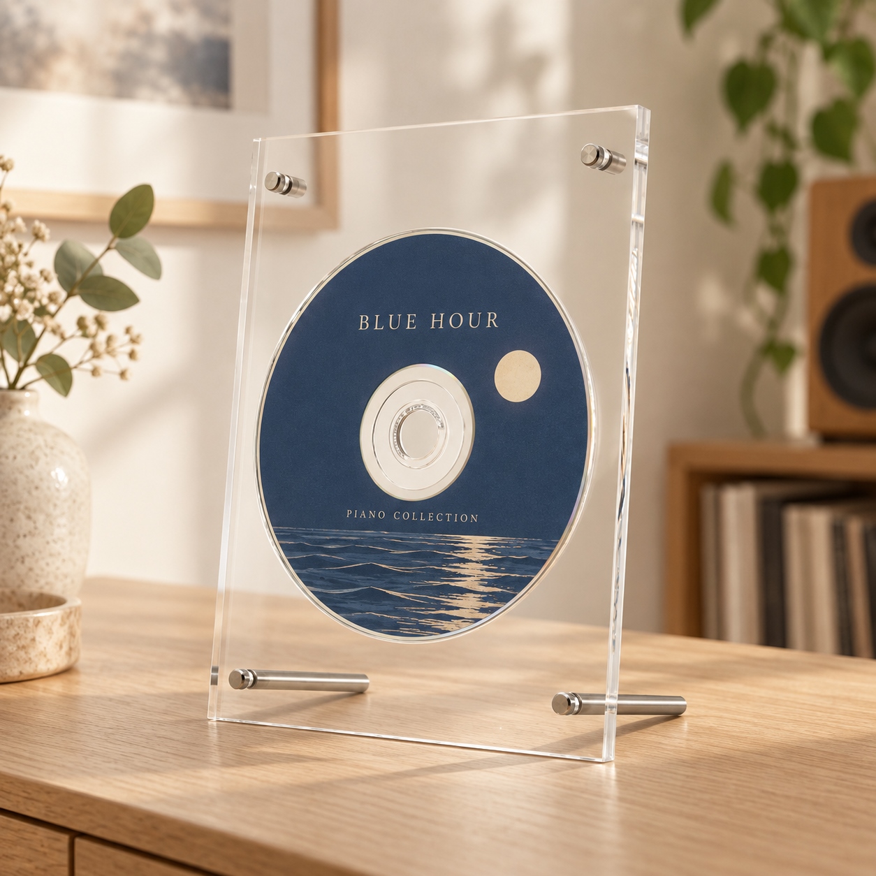 画像2: アクリルフレームCD/DVDディスプレイ